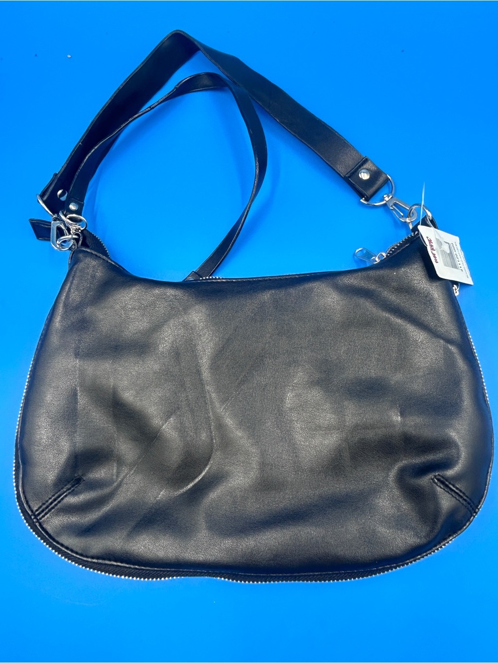 Black Hot Topic  Leather Shoulder Bag - Sleek Everyday Carry